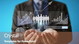  Presentation with world bank - PPT theme with world bank - businessman with financial symbols coming background and a tawny brown colored foreground