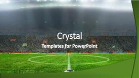  Presentation with football stadium - Theme featuring world best - stadium abstract football background and a dark gray colored foreground