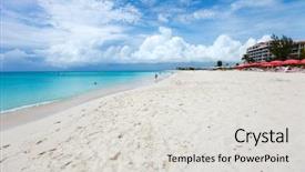  Presentation with grace - Beautiful slides featuring world best beach on grace backdrop and a light gray colored foreground