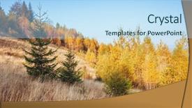  Presentation with earth tone - Presentation theme having world best wallpapers of earth background and a sky blue colored foreground