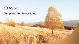  Presentation with earth tone - Slides with world best wallpapers of earth background and a sky blue colored foreground