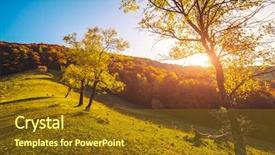  Presentation with earth tone - Amazing slides having world best wallpapers of earth backdrop and a tawny brown colored foreground