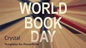  Presentation with diabetes world day - Slides consisting of world book day concept text background and a coral colored foreground