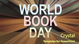  Presentation with diabetes world day - Presentation theme enhanced with world book day concept text background and a  colored foreground