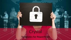  Presentation with restaurant menu black board chalkboard - Cool new slide set with world business blue matrix - casual woman showing board backdrop and a crimson colored foreground