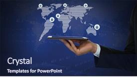  Presentation with composite - Cool new presentation with world business blue matrix - digital composite of bit coin backdrop and a navy blue colored foreground