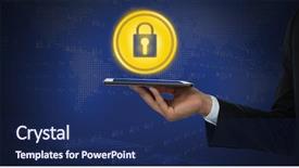  Presentation with composite - Colorful slides enhanced with world business blue matrix - digital composite of bit coin backdrop and a navy blue colored foreground