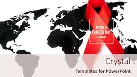  Presentation with world cancer day breast cancer - Theme with world-cancer-day-breast-cancer background and a lemonade colored foreground