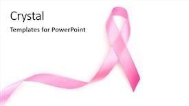  Presentation with world cancer day breast cancer - PPT theme with world cancer day breast cancer background and a white colored foreground