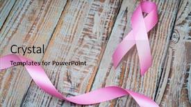  Presentation with world cancer day breast cancer - PPT theme enhanced with world cancer day breast cancer background and a light gray colored foreground