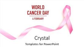 Presentation with world cancer day breast cancer - Audience pleasing PPT layouts consisting of world cancer day breast cancer backdrop and a white colored foreground