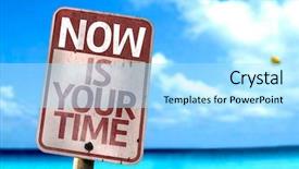  Presentation with new ideas - Presentation theme enhanced with world change - new ideas sign background and a arctic colored foreground