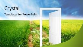  Presentation with quality life - Presentation theme consisting of world colourful bright great quality background and a light blue colored foreground