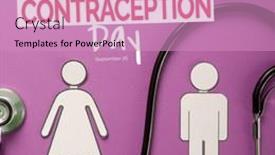  Presentation with contraception - Slide set featuring world-contraception-day-text background and a coral colored foreground