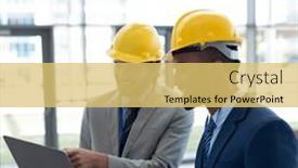  Presentation with health building - Slides consisting of world-day-for-safety background and a yellow colored foreground