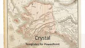  Presentation with united states map - Theme featuring world exploration maps - old united states alaska map background and a soft green colored foreground