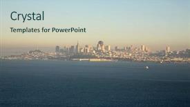  Presentation with world travel - Beautiful slide deck featuring world famous golden gate backdrop and a lemonade colored foreground