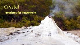  Presentation with new beginning - Colorful presentation enhanced with world-famous-lady-knox-geyser backdrop and a tawny brown colored foreground