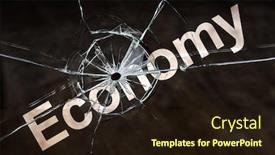  Presentation with financial crisis - Slide deck enhanced with world-financial-crisis-and-collapse background and a wine colored foreground