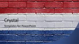  Presentation with italian flag painted - Amazing PPT layouts having world flags - flag of netherlands painted onto backdrop and a light blue colored foreground