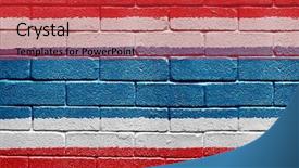  Presentation with world flag - Presentation theme consisting of world flags - flag of thailand painted onto background and a red colored foreground