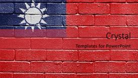  Presentation with china flag - Cool new PPT theme with world flags - flag of the republic backdrop and a red colored foreground