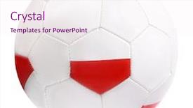  Presentation with soccer drils - PPT theme featuring world flags sphere - polish soccer ball background and a  colored foreground