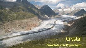  Presentation with world heritage - Presentation design featuring world heritage site in 2001 background and a tawny brown colored foreground