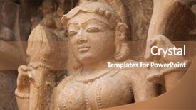  Presentation with india - Slides with world history - temples at khajuraho india background and a coral colored foreground