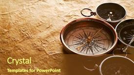  Presentation with world history - Slides consisting of world history - vintage compasses background and a tawny brown colored foreground