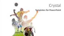  Presentation with game world - Audience pleasing PPT theme consisting of world loved game mixed media backdrop and a white colored foreground