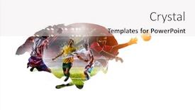  Presentation with game world - Beautiful slide deck featuring world-loved-game-mixed-media backdrop and a light gray colored foreground