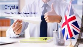  Presentation with world travel - Cool new presentation with world luanguage - sales agent working in travel backdrop and a sky blue colored foreground