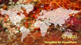  Presentation with wholesale - Slide set with world map and different spices background and a tawny brown colored foreground