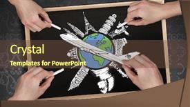  Presentation with composite - Audience pleasing presentation theme consisting of international school - composite image of multiple hands backdrop and a tawny brown colored foreground