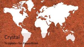  Presentation with coffee - Cool new slide set with world map on coffee background backdrop and a red colored foreground