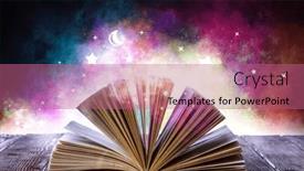  Presentation with world - PPT layouts having world-of-books-concept-mixed background and a coral colored foreground