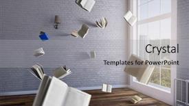  Presentation with world - Slides featuring world of books mixed media background and a light gray colored foreground