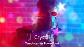  Presentation with steampunk - Colorful slide set enhanced with world-of-steampunk-portrait backdrop and a violet colored foreground