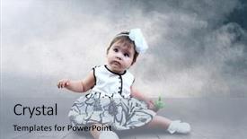  Presentation with world peace - Theme having world peace - child sitting with globes background and a light gray colored foreground