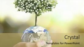  Presentation with world peace - Slides having world peace - globe earth in human hand background and a yellow colored foreground