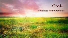  Presentation with world peace - Presentation with world peace - green field and beautiful sunset background and a lemonade colored foreground