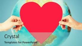  Presentation with health environment - Colorful slide deck enhanced with world peace - people love health environment backdrop and a seafoam green colored foreground