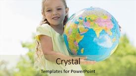  Presentation with world peace - Cool new theme with world peace - portrait of a cute young backdrop and a mint green colored foreground