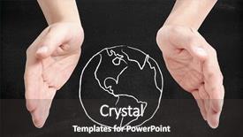  Presentation with world peace - Slides with world peace - supporting earth background and a dark gray colored foreground