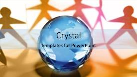  Presentation with team hands - Amazing slide deck having world peace - team united together holding hands backdrop and a light blue colored foreground