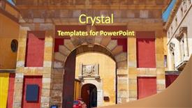  Presentation with way - Cool new slides with world religion symbols - leon san isidoro church backdrop and a  colored foreground