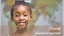  Presentation with digital - Amazing slides having world shoulders - digital composite of girl smiling backdrop and a coral colored foreground