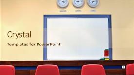  Presentation with world - PPT theme with world time zones on three background and a cream colored foreground