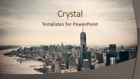  Presentation with taxi cabs new york city - PPT layouts consisting of world trade - new york city manhattan downtown background and a lemonade colored foreground